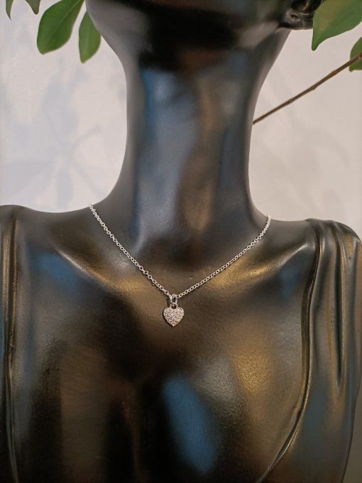 Collier cœur Brillant